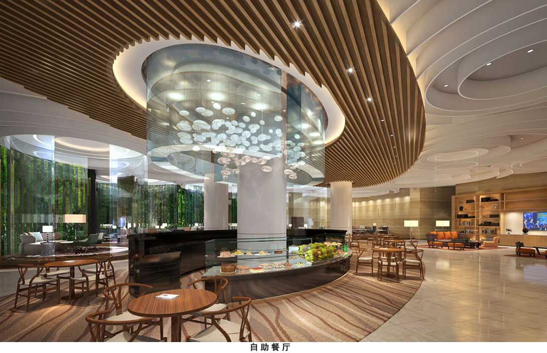 办公大楼设计,自助餐设计,餐厅设计