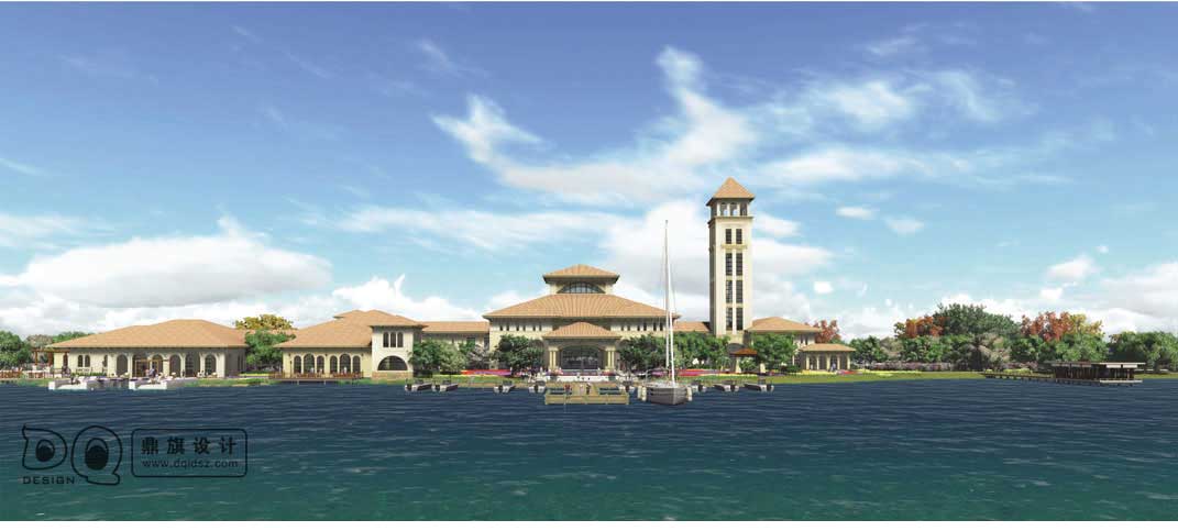 山东东营龙悦湖A岛游客中心环境景观设计,步行街景观设计,商业景观设计,园林景观设计